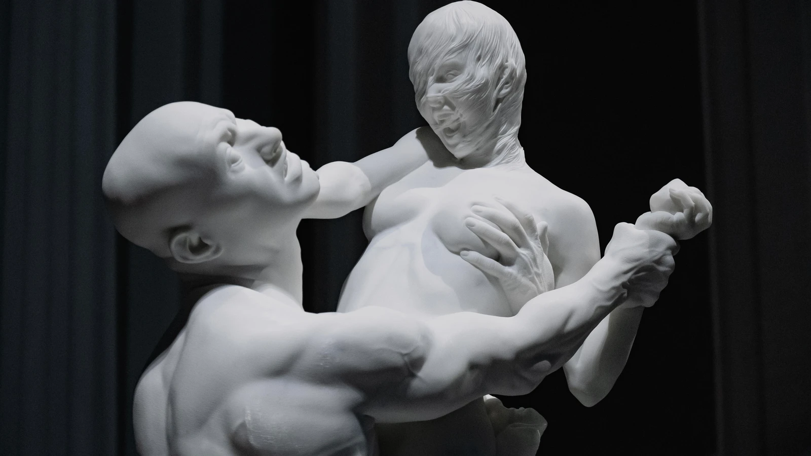 Sculptor Jago interview by Creative Director Francesca Melchior for SHOT Magazine Issue 17. Aiace & Cassandra Artwork